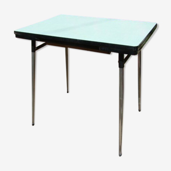 Green vintage formica table 60