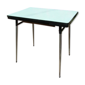 Green vintage formica table 60