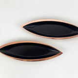 Pair of scandinavian copper cups or bowls ystad metall, design gunnar ander, sweden