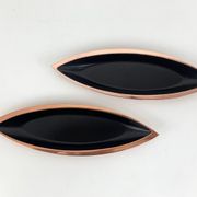 Pair of scandinavian copper cups or bowls ystad metall, design gunnar ander, sweden