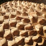 Vintage palm leaf pendant light