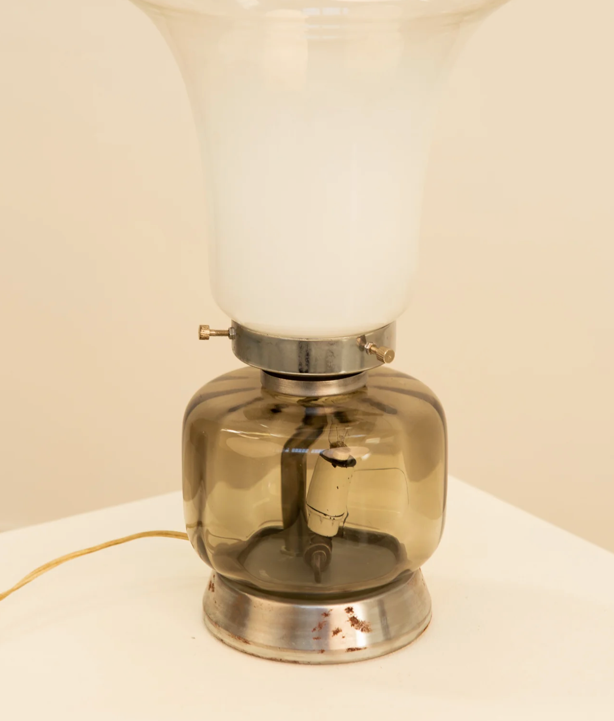 Italian glass lamp 70's