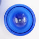 Pair of cobalt blue blown glass cups - 1970s