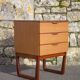 EUROPA vintage drawer unit, bedside table, end table, small chest of drawers