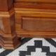 Large antique wardrobe in solid walnut