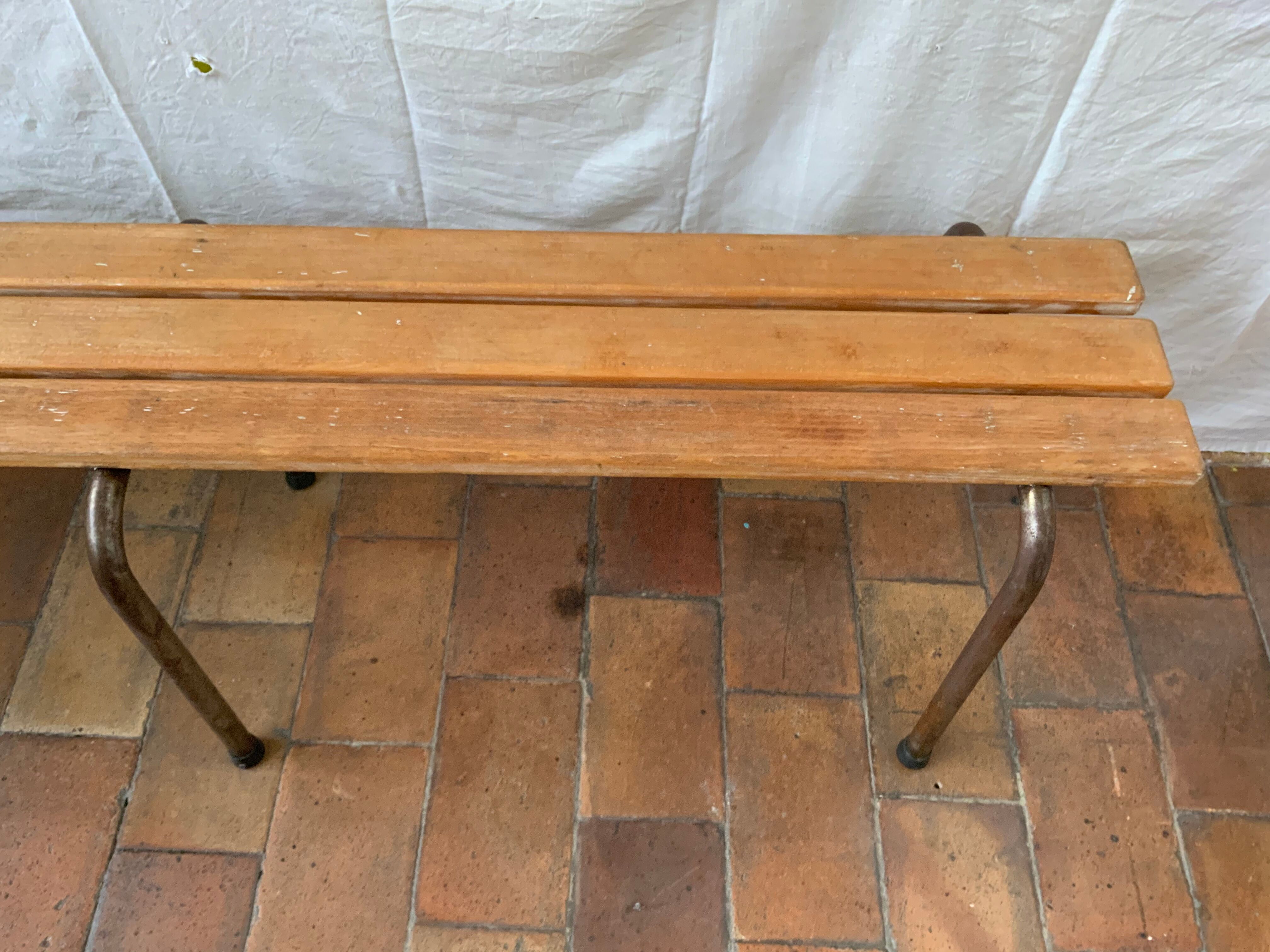 Vintage school bench