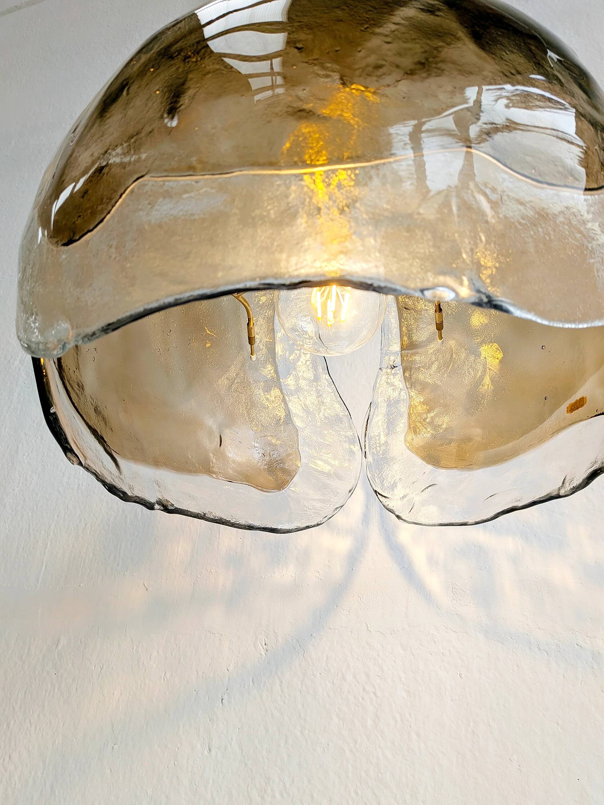 Murano glass chandelier by Kaiser Leuchten 1970s