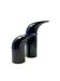 Space age set of 2 blue ceramic vase, Italy ca. 1970