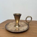 Brass cellar rat candle holder