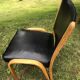 Suite of 8 bow wood chairs by William Von Bode publisher Steiner 1950