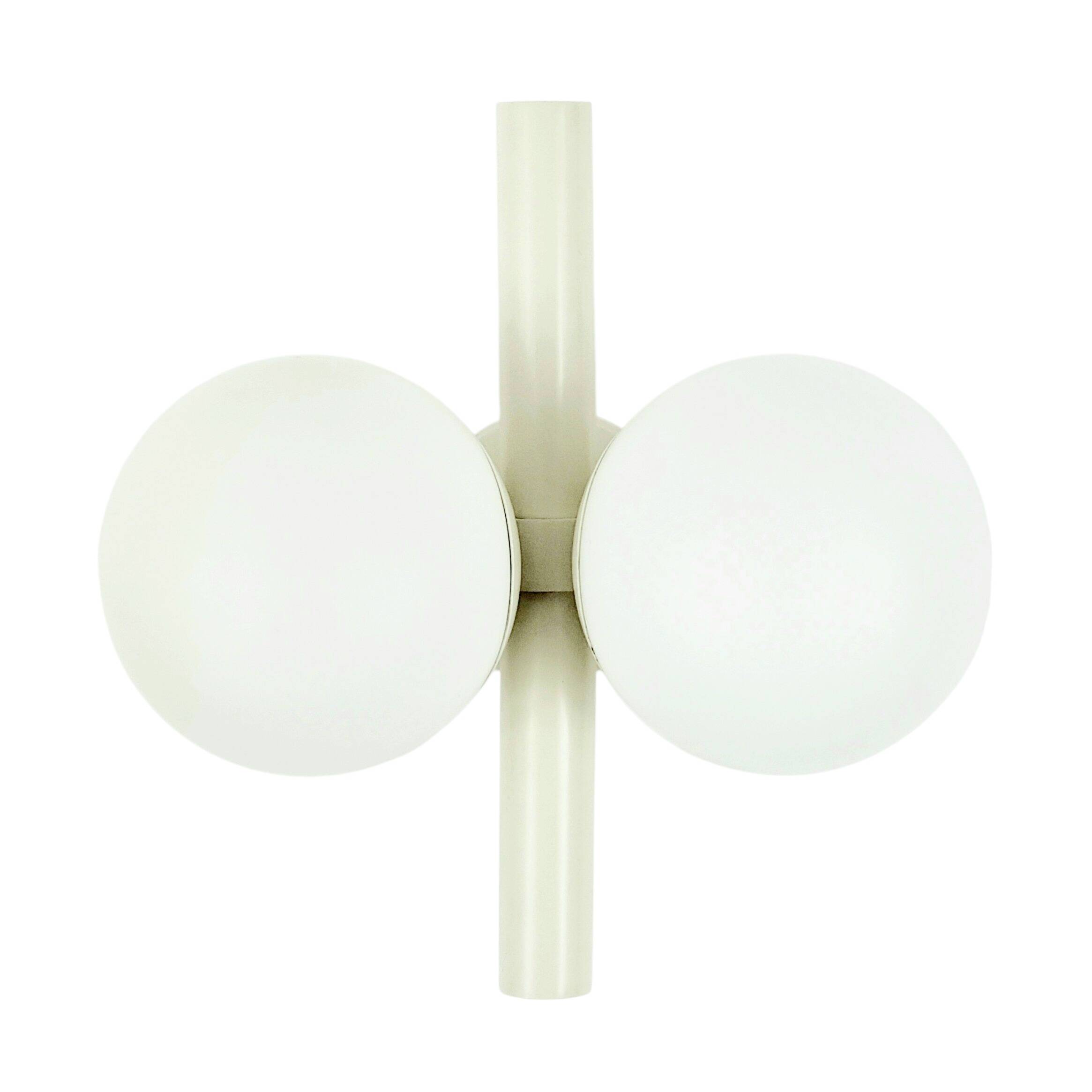 Mid Century Space Age Opaline Glass Wall Lamp from Kaiser, Germany, 1960s