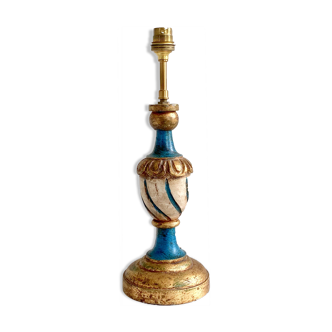 Gilded wooden lamp base