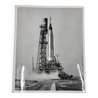 Original NASA Photograph Mercury Aurore 7 Launcher of the US Air Force, 1962