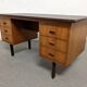 Scandinavian double-sided teak desk from the 50s/60s