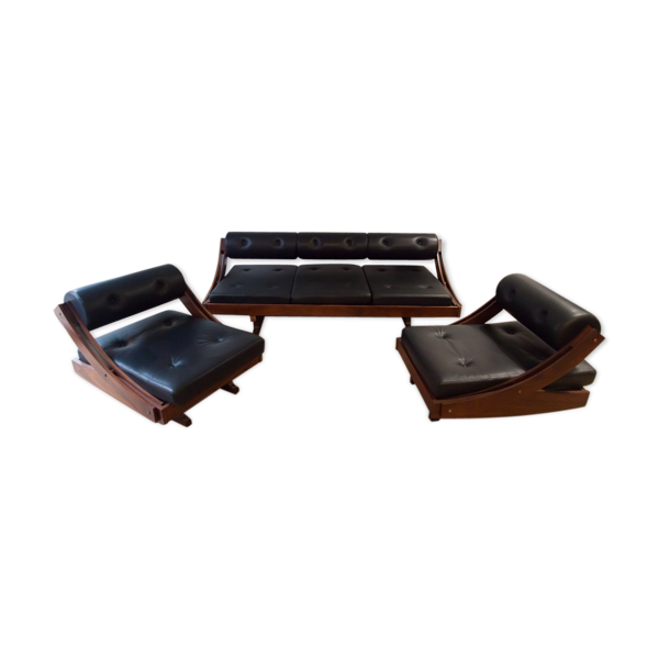 Canapé vintage avec 2 fauteuils par Gianni Songia pour Sormani