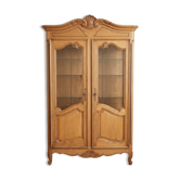Display cabinet / bonnetière in cherry wood, Louis XV style, very good condition.