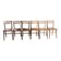 6 wooden chairs in Scandinavian style