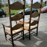 Pair of large and large armchairs from the end of the 19th century