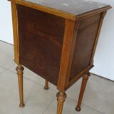Bedside table - early 1900 - marble/ceramic