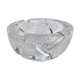 Round cut crystal ashtray signed dimension: height -8cm- diameter -16cm-