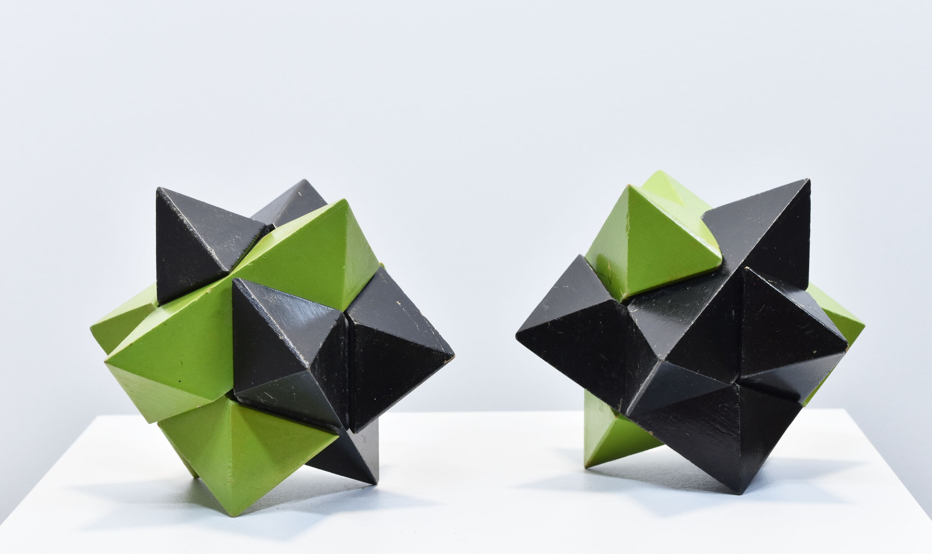 Pair of vintage puzzle stars of Galileo 1970