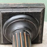 Napoleon 3 carved wooden column oak leaves