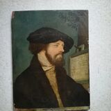 Portrait oil on wood