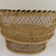 Double door wicker plant armchair