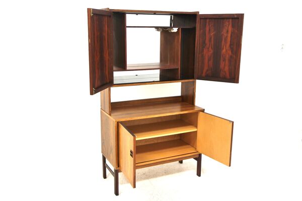 Meuble-bar en palissandre, Suède, 1960