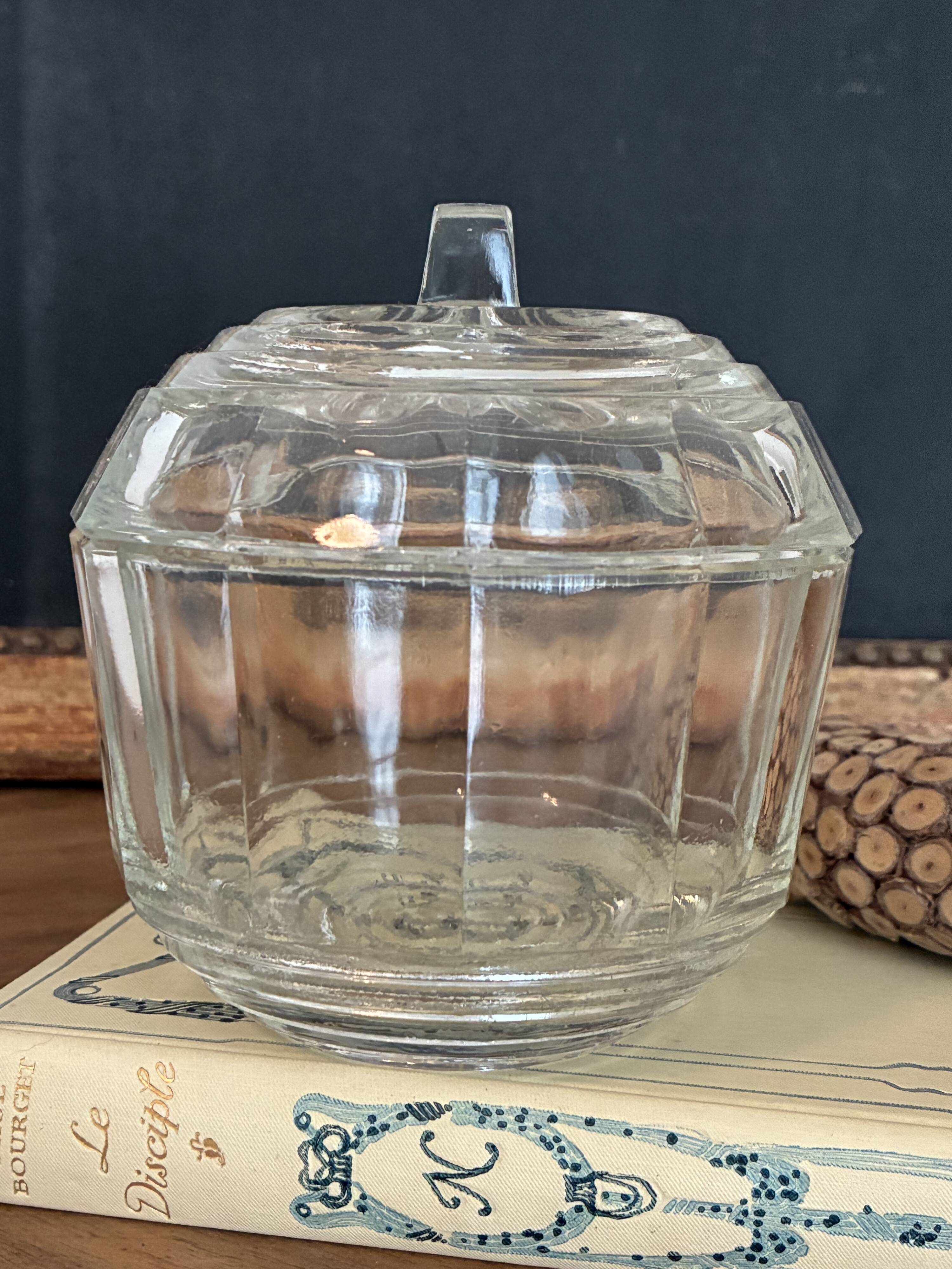 glass sugar bowl