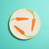 Set of 2 Small Carrot Plates