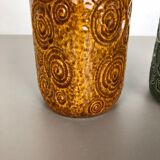 Set of two pottery fat lava vases jura "282-26" made by Scheurich, Germany 1970s