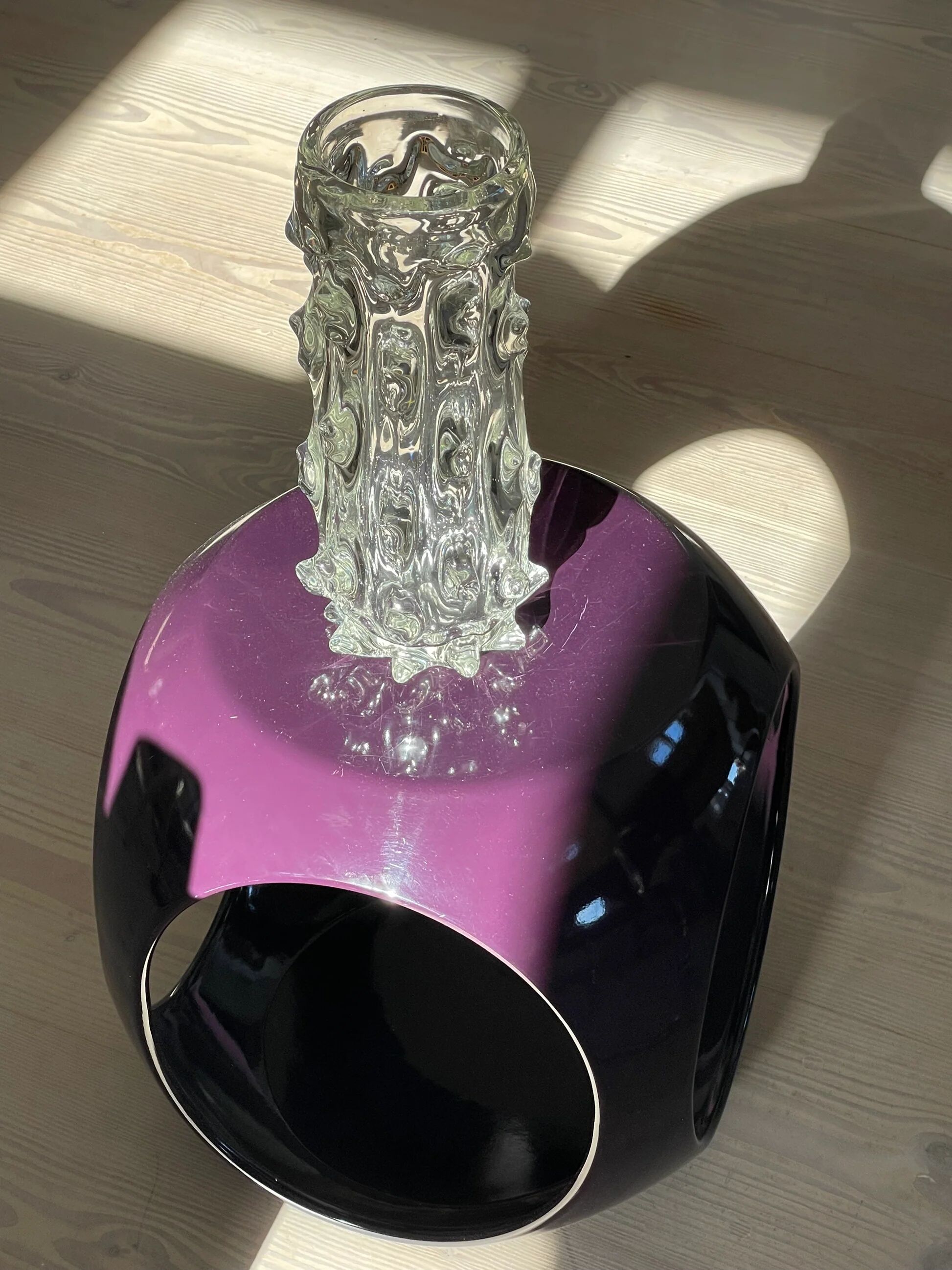 Grand vase en verre