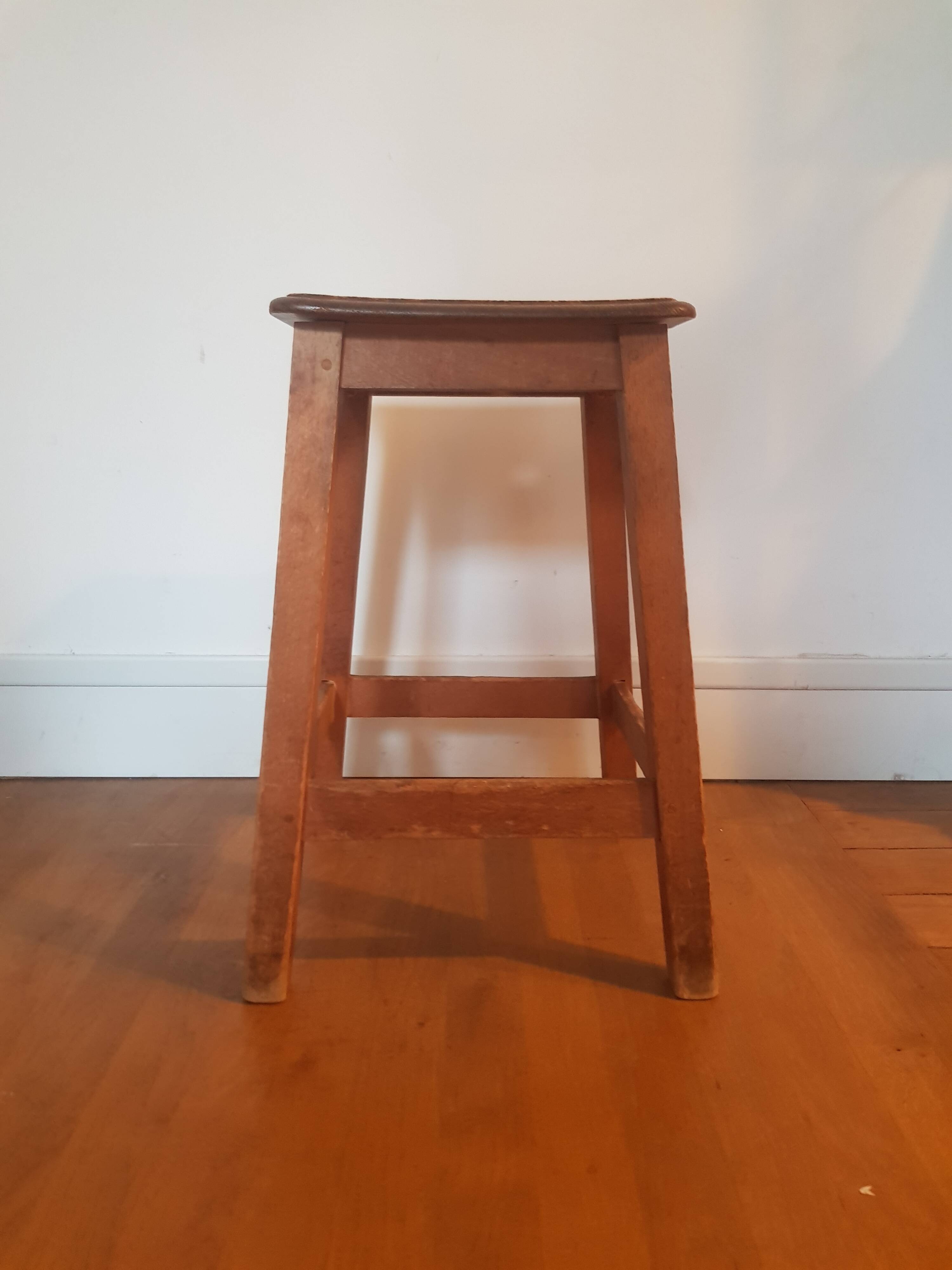 Vintage wooden stool