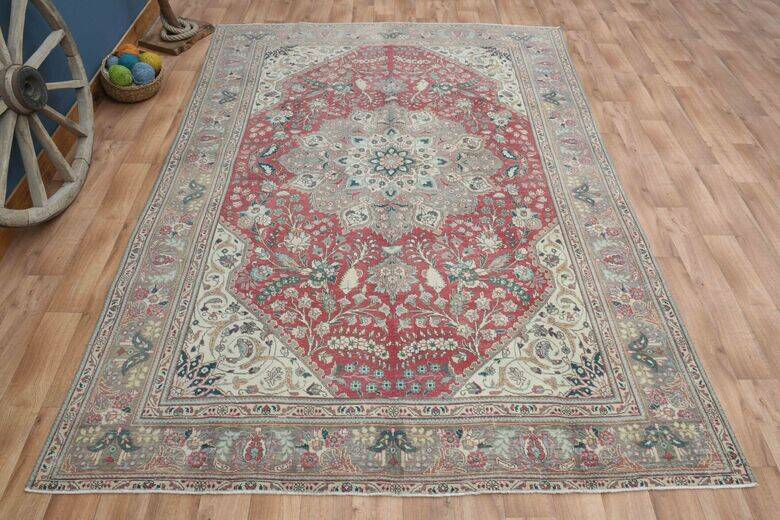 Vintage Red Persian Carpet