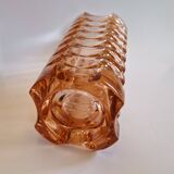 Rosaline pressed glass vase 1970