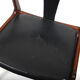 Danish Cow Horn Chair in Teak and Leather by H.P. Hansen