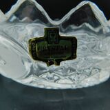 Vide-pocket / crystal cup with floral decoration