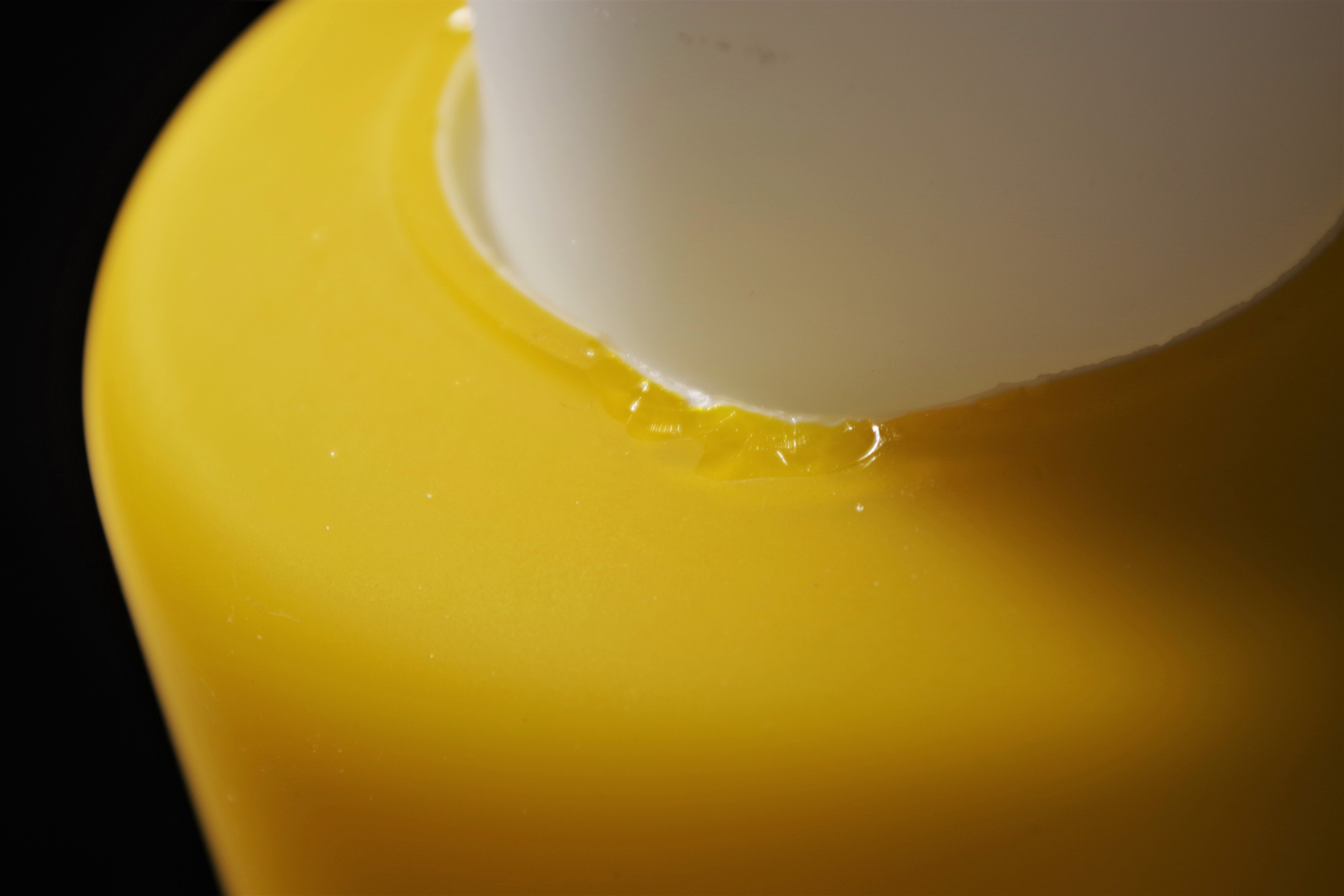 Vintage chandelier in brass and glass