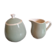 Milk pot and almond green sugar, vintage, Villeroy and Boch