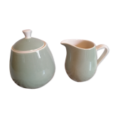 Milk pot and almond green sugar, vintage, Villeroy and Boch