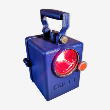 Lampe vintage SNCF à led bleu blanc rouge