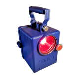 Vintage SNCF lamp with red white blue LED