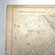 Old cardboard map of Paris, 17th arrondissement