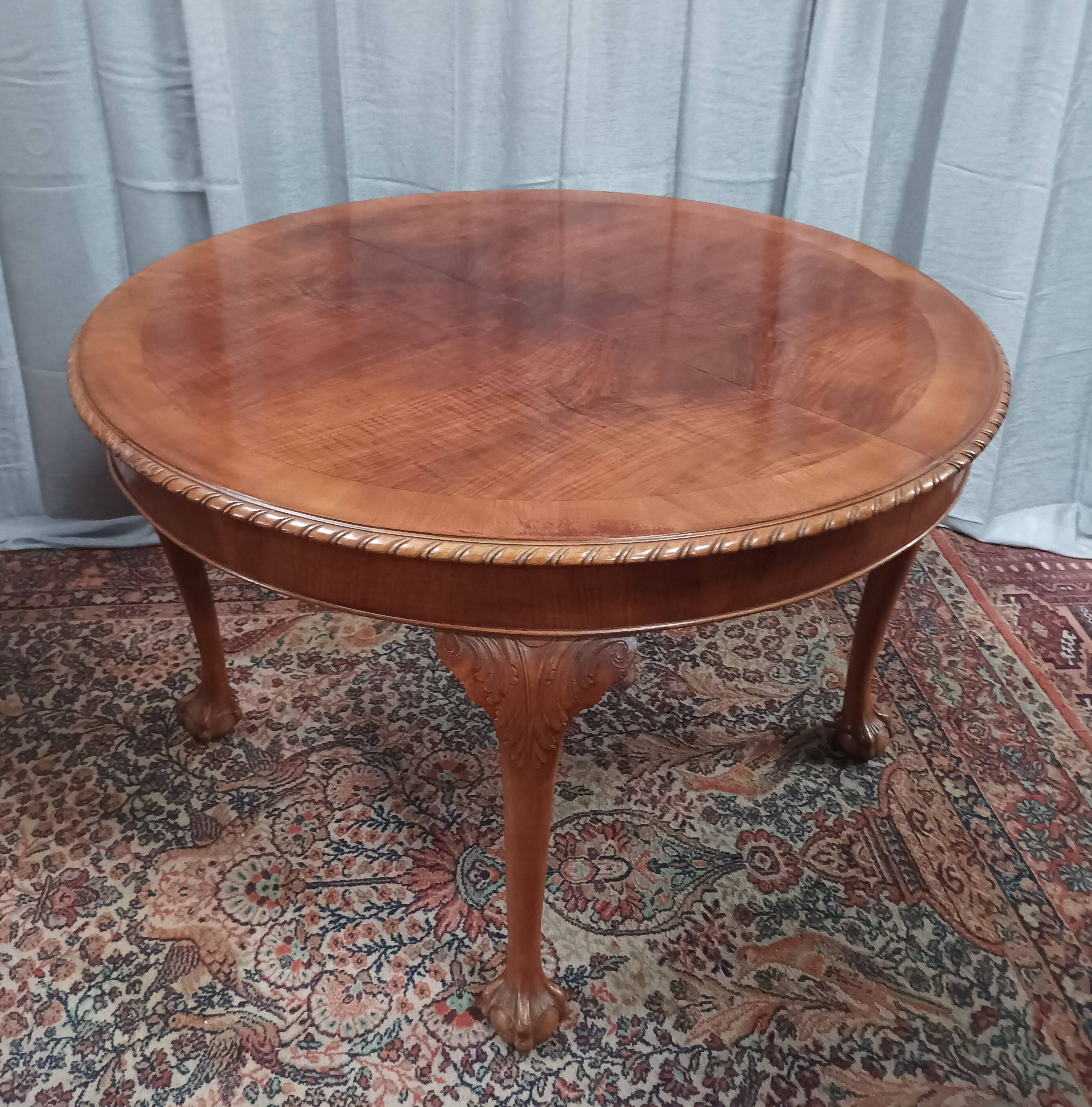 Mahogany Chippendale table Maison Jellinek Paris