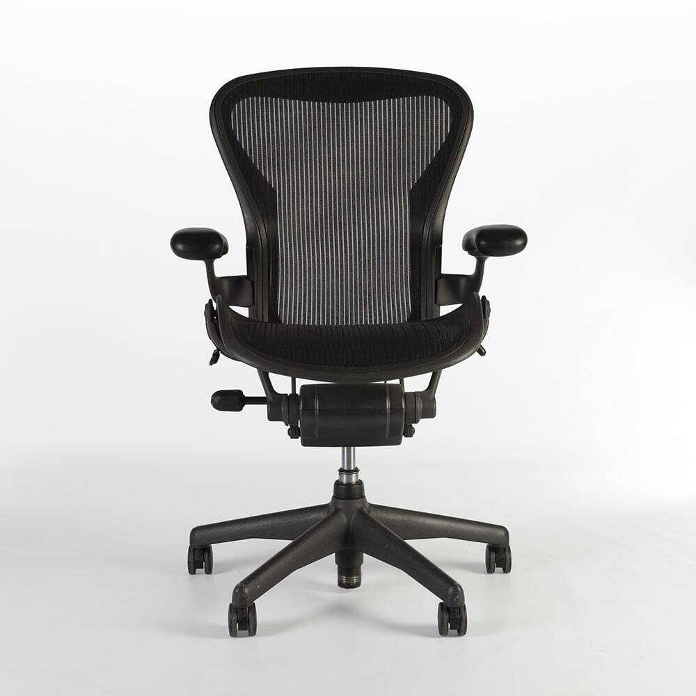 Chaise de bureau noire Herman Miller Original Chadwick & Stumpf Aeron B
