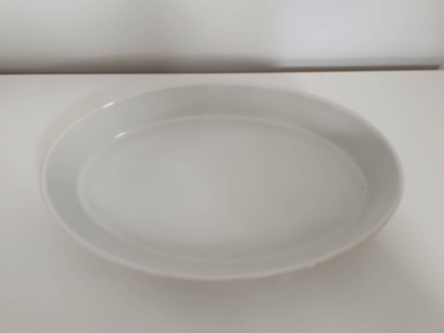 Large white porcelain baking dish