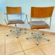 Paire de fauteuils 1980 réglables en hauteur