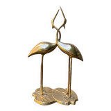 Couple of brass herons