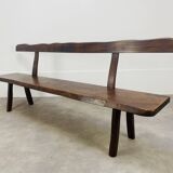 Brutalist elm bench